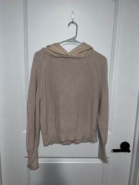 All : Row Hooded Knit Sweater Womens Large